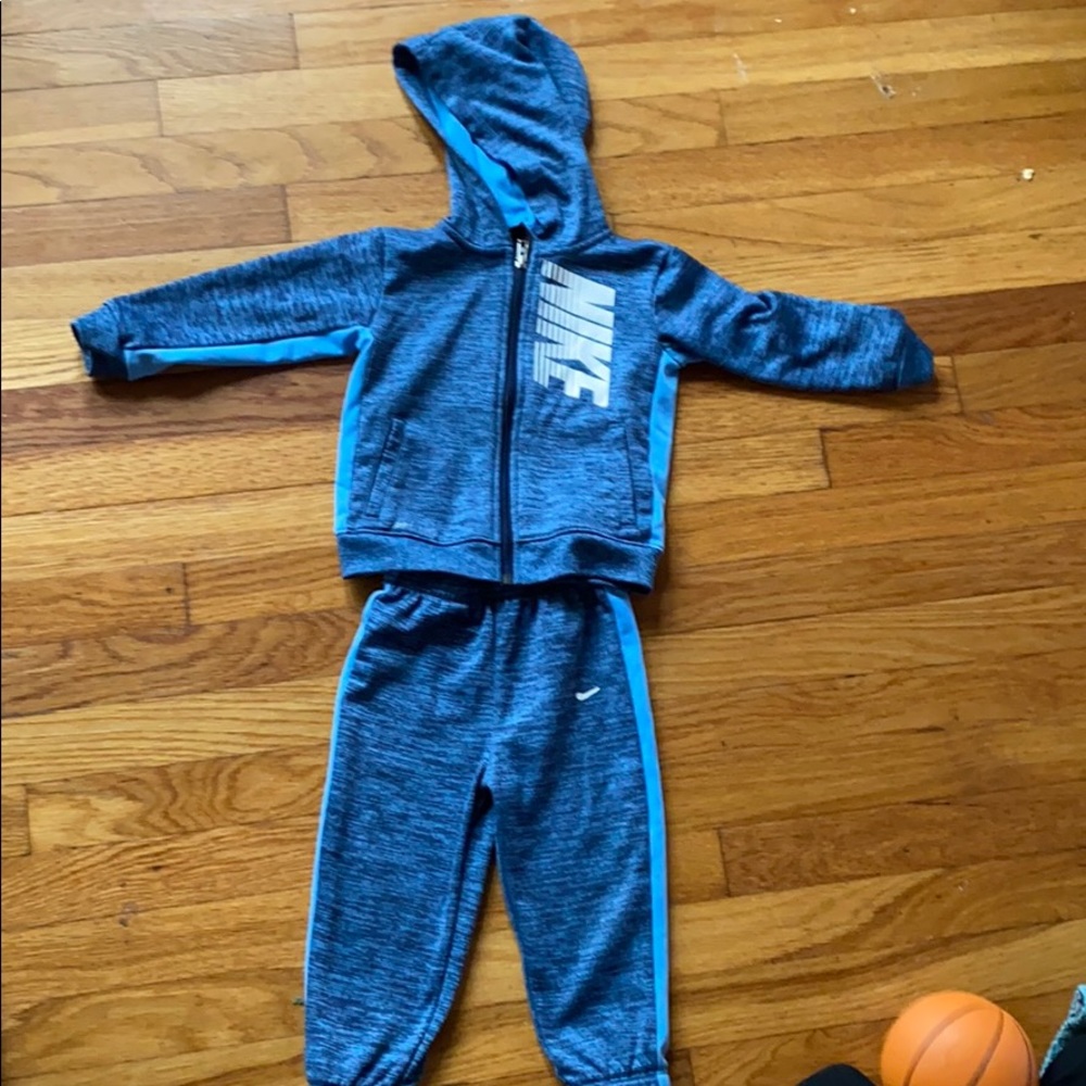 Blue Nike track suit